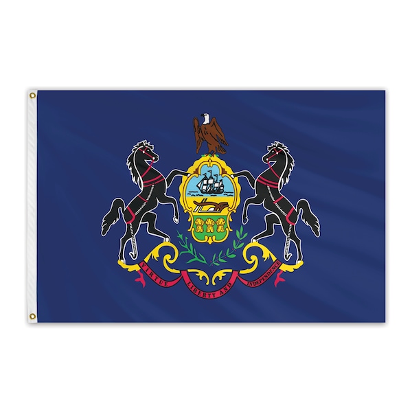 Pennsylvania Outdoor Nylon Flag 12"x18"